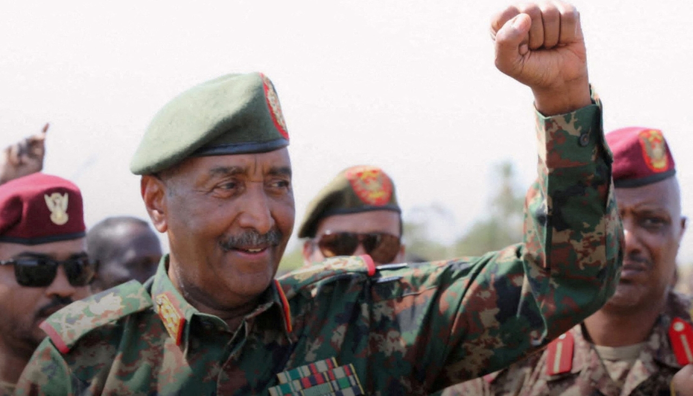 Sudan's army chief Abdel Fattah al-Burhan in Khartoum, on 26 March 2025.