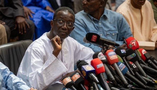 Amadou Ba, former Senegalese PM, in Dakar, 25 March 2024. 