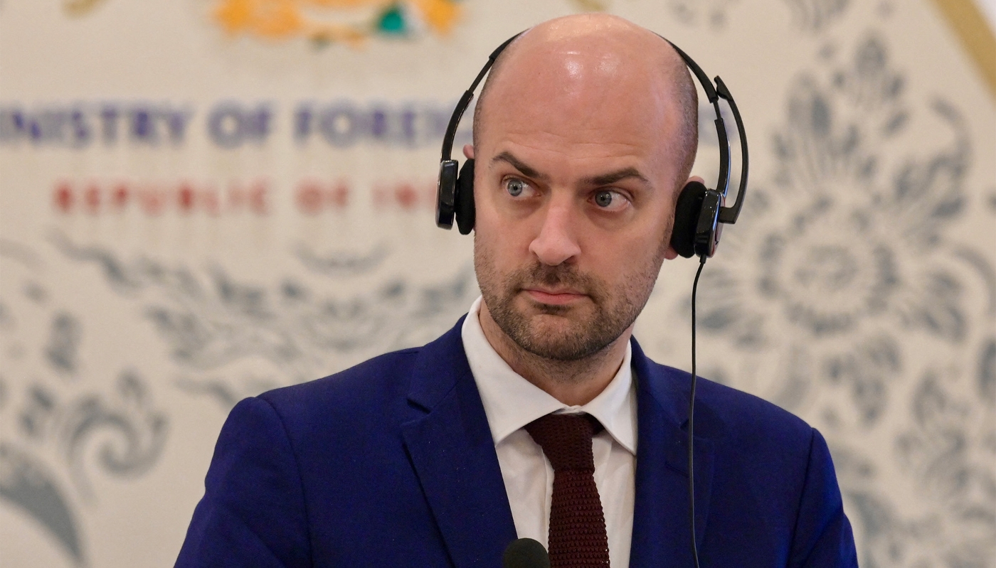 French Foreign Minister Jean-Noël Barrot in Jakarta, Indonesia, 26 March 2025.