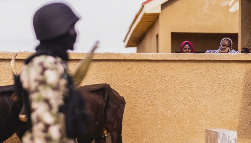 In Ngarannam village, in north-eastern Nigeria's Borno State, an area hit by Boko Haram, 19 December 2022. 