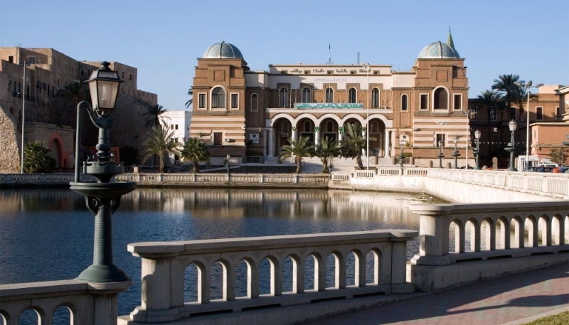 The Central Bank of Libya, in Tripoli.