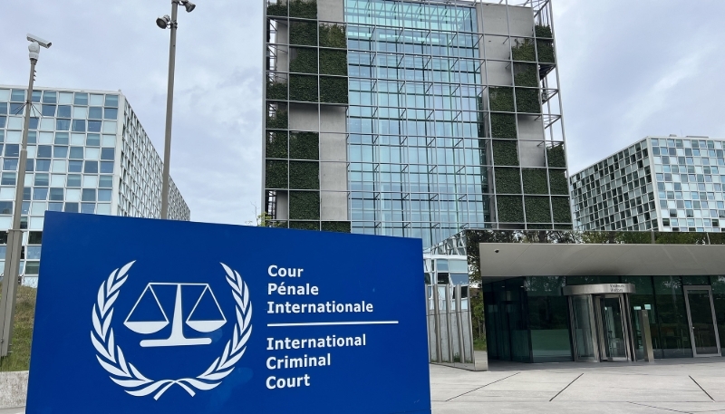 View of the International Criminal Court building in The Hague, Netherlands, in 2024.