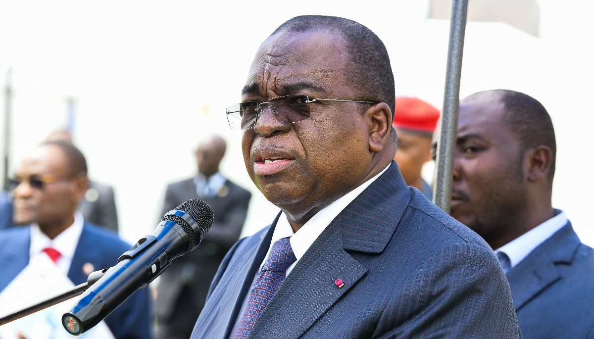 Finance Minister Louis-Paul Motaze in Yaoundé, December 2025.