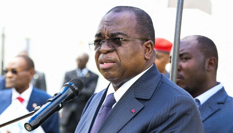 Finance Minister Louis-Paul Motaze in Yaoundé, December 2025.