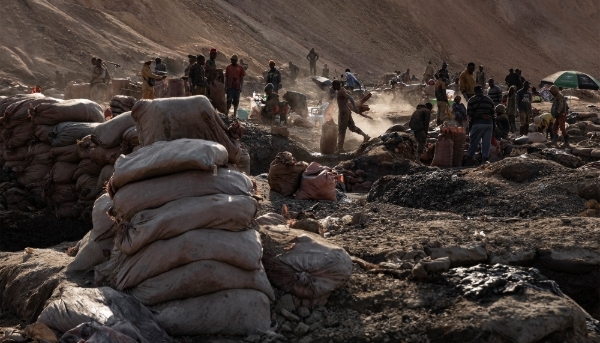 An artisanal cobalt and copper mining site in May 2025 in Kolwezi, Democratic Republic of Congo. 