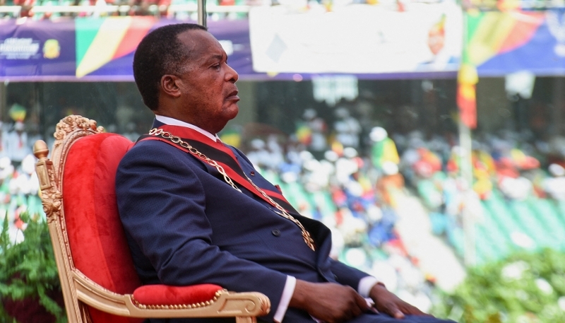Congolese President Denis Sassou-Nguesso in Brazzaville on 16 April 2026.