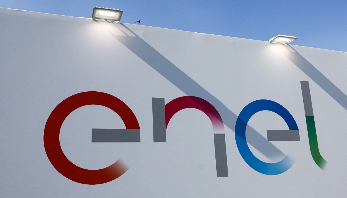 The Enel trademark in Milano (Italy), on 2 March 2025.