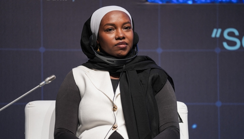 Chad Minister of Transport Fatima Goukouni Weddeye at the World Transport Connectivity Forum in Istanbul in June 2025.