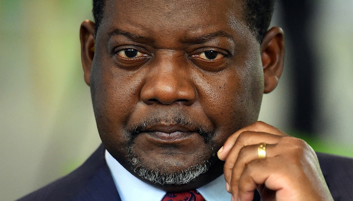 Former Central African Republic prime minister Firmin Ngrebada in Saint Petersburg, Russia, June 2021.