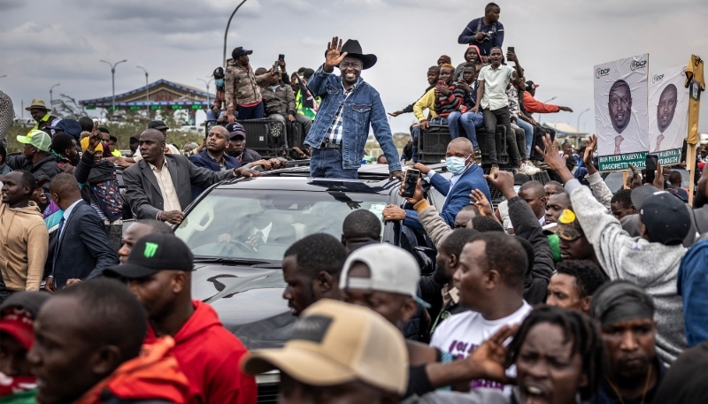 Former Kenyan deputy president and opposition leader of the DCP, Rigathi Gachagua, in Nairobi on 21 August 2025. 