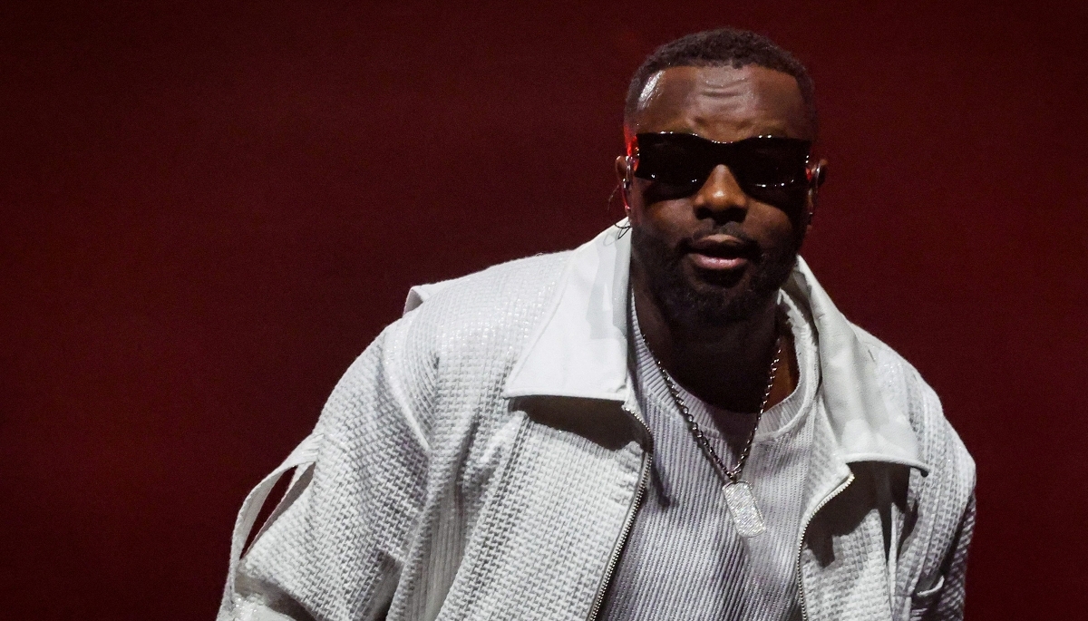 Singer Gims at the Paris La Défense Arena in Nanterre on 19 December 2025.