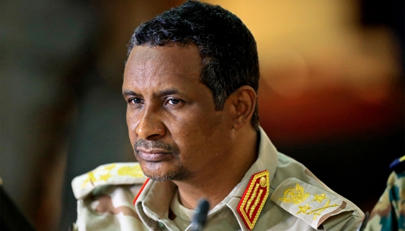 Mohamed Hamdan Dagalo, aka Hemeti, Sudan's Rapid Support Forces paramilitary commander in Khartoum on 8 June 2022.
