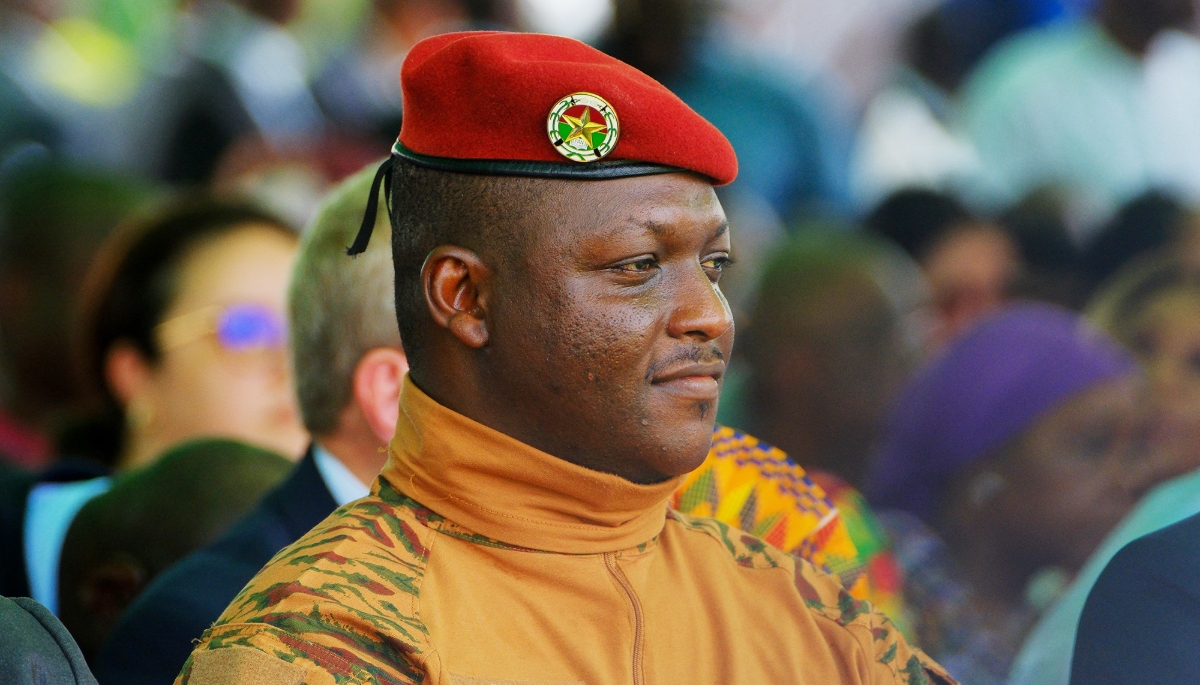 Ibrahim Traore at John Dramani Mahama's swearing-in ceremony, in Accra, Ghana, on 7 January 2025.