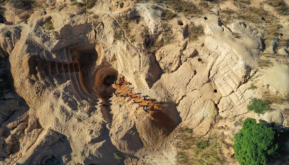 The Ilakaka sapphire mine, in Madagascar, on 21 June 2019. 