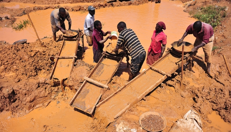 An artisanal gold mine in Kakamega County, western Kenya, in 2014.