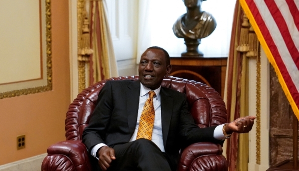 William Ruto at the Capitol in Washington, 22 May 2024.