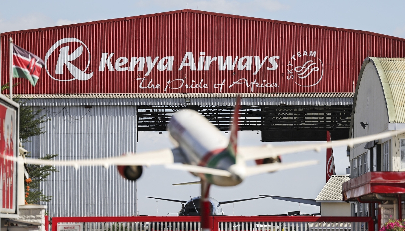 Kenya Airways' headquarters in Nairobi, 6 February 2024.