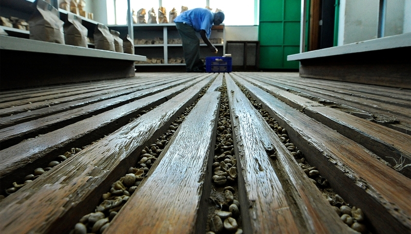 A coffee factory in Nairobi in 2011.