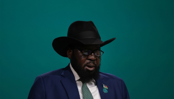 South Sudanese President Salva Kiir in Dubai on 2 December 2023.