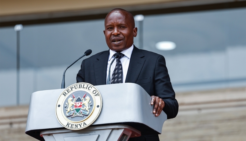 Kenya's Deputy President Kithure Kindiki in Nairobi, 17 October 2025.