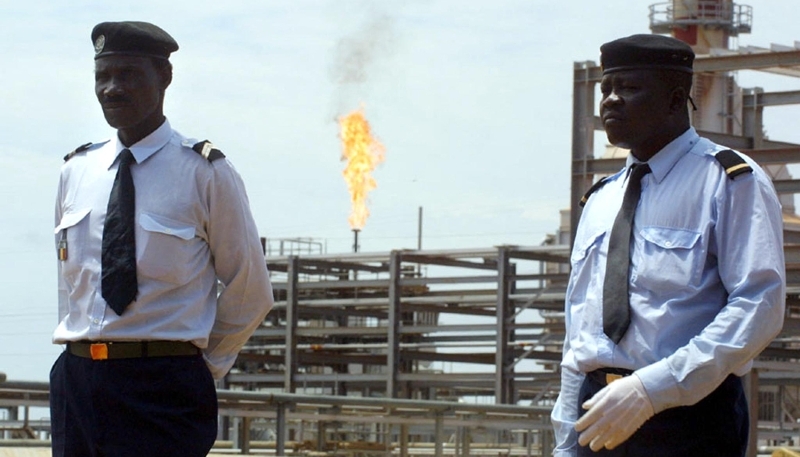 The Komé site, part of the Doba oil fields in Chad, in October 2003.