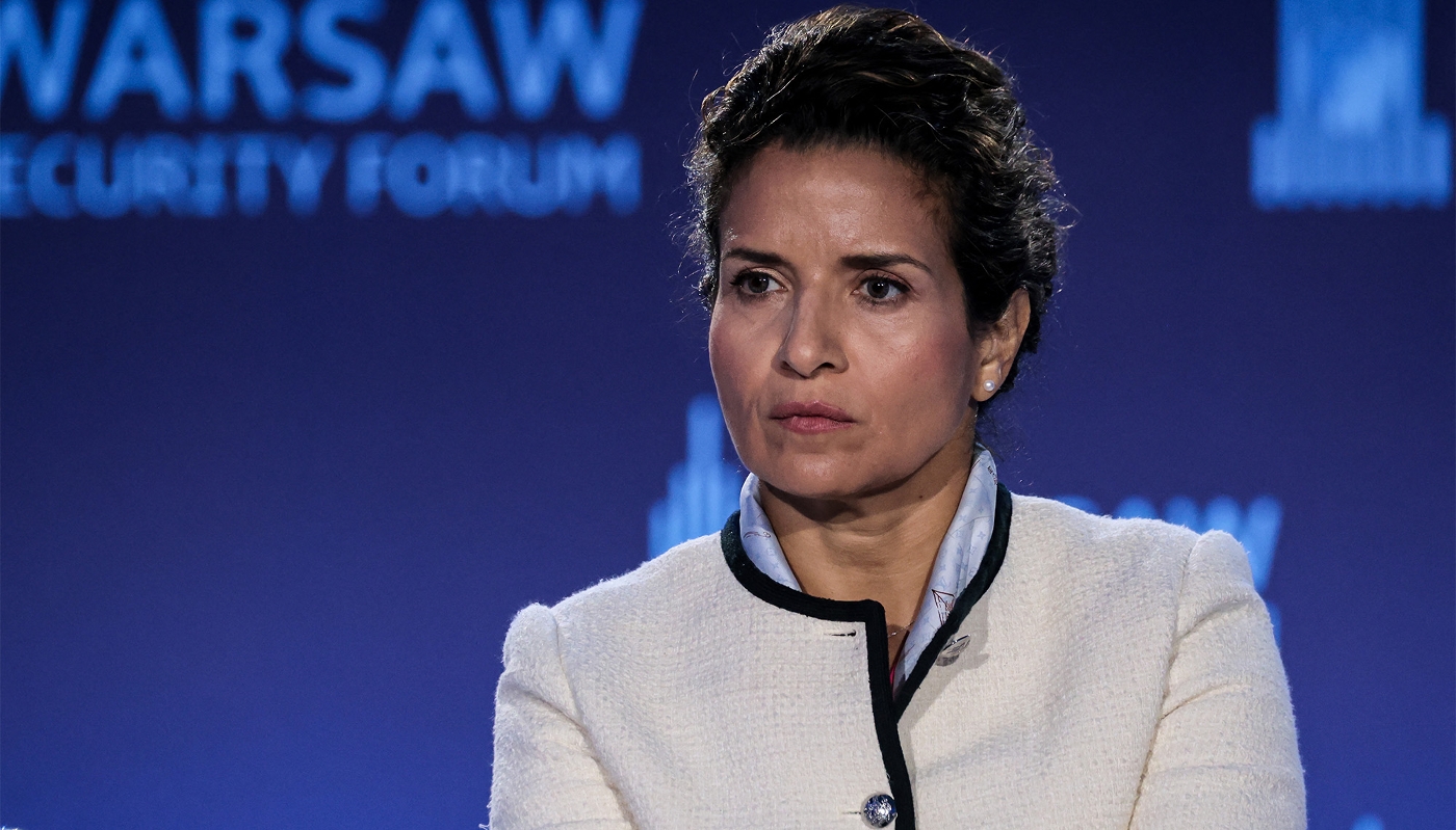 Minister of Energy Transition Leila Benali in Warsaw, 29 September 2025.