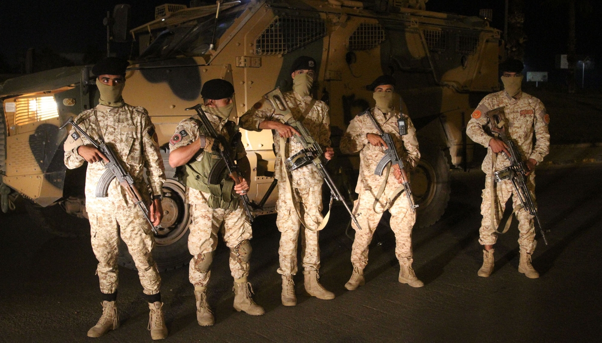 Libyan army's 444th brigade in Tripoli, June 2022. 