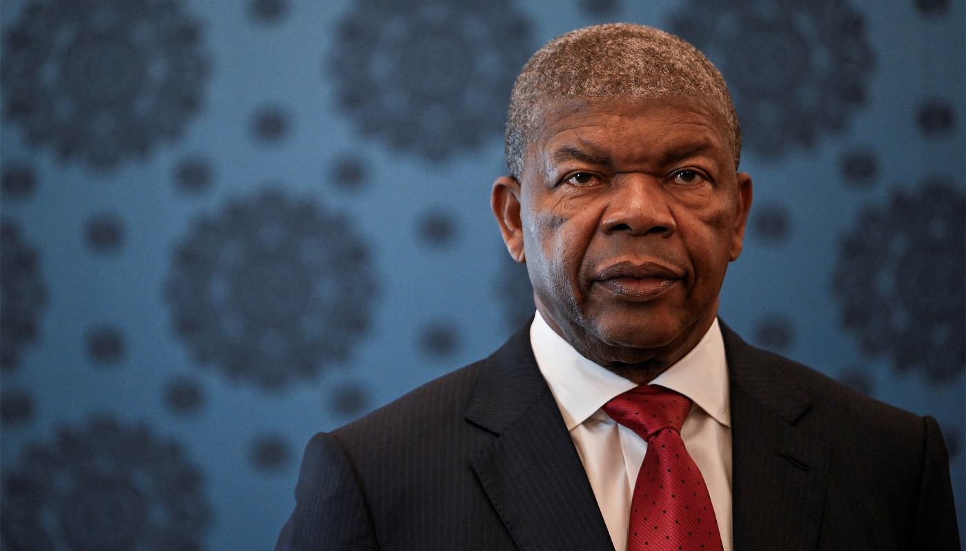 Angolan president João Lourenço in Luanda on 25 January 2024.