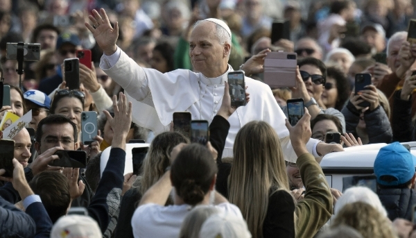 Pope Leo at the Vatican, on 29 October 2025.