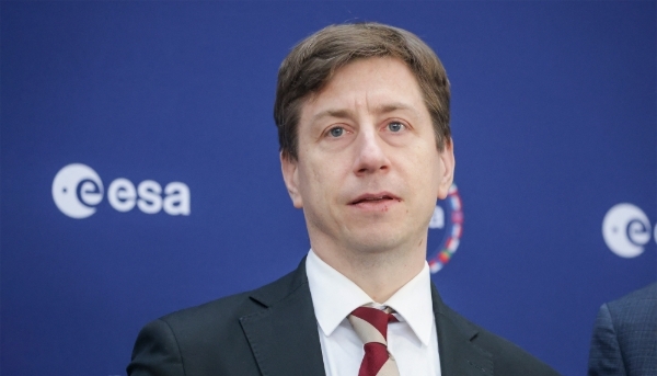 Sakari Puisto, Finnish Minister of Economic Affairs, in Bremen, Germany, on 26 November 2025. 