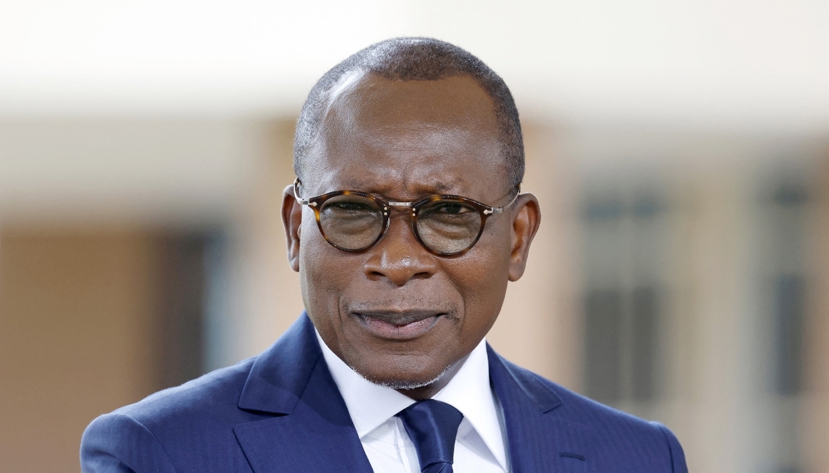 Patrice Talon in Cotonou, 27 July 2022. 