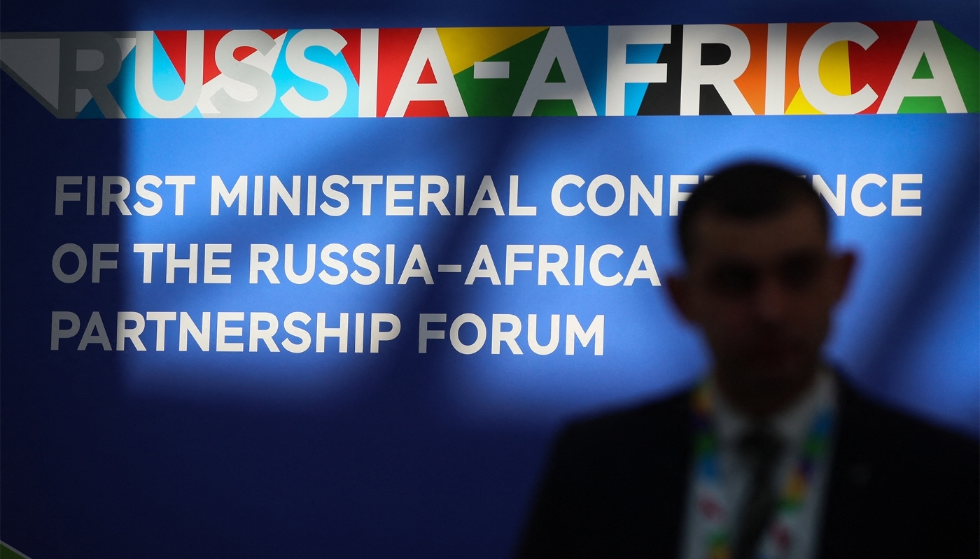 A participant at the conference in Sochi, November 2024.