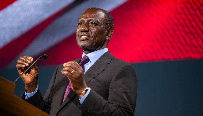 Kenyan President William Ruto in Washington, DC, USA, 24 May 2024.