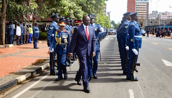 Kenyan President William Ruto in Nairobi, 21 November 2024.