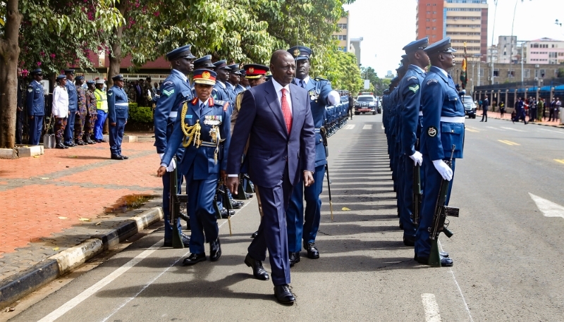 Kenyan President William Ruto in Nairobi, 21 November 2024.