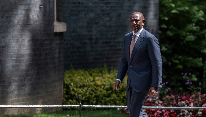 Kenya's President William Ruto on 1 July 2025 in London.