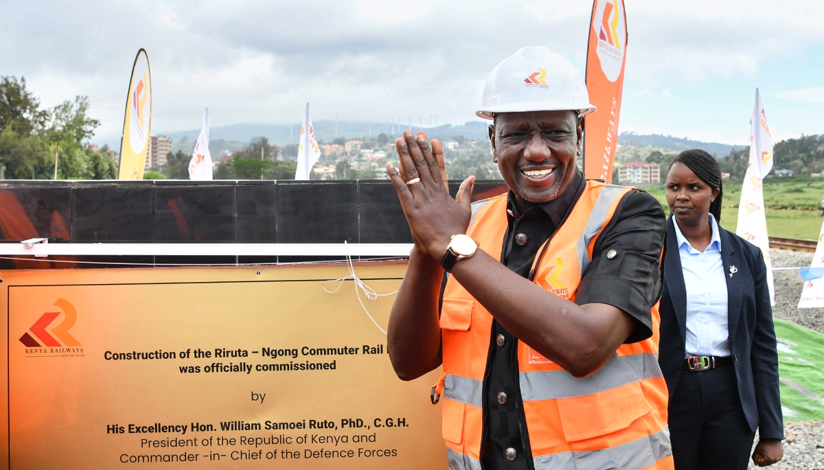 President William Ruto in Kajiado, South Kenya, December 2023. 