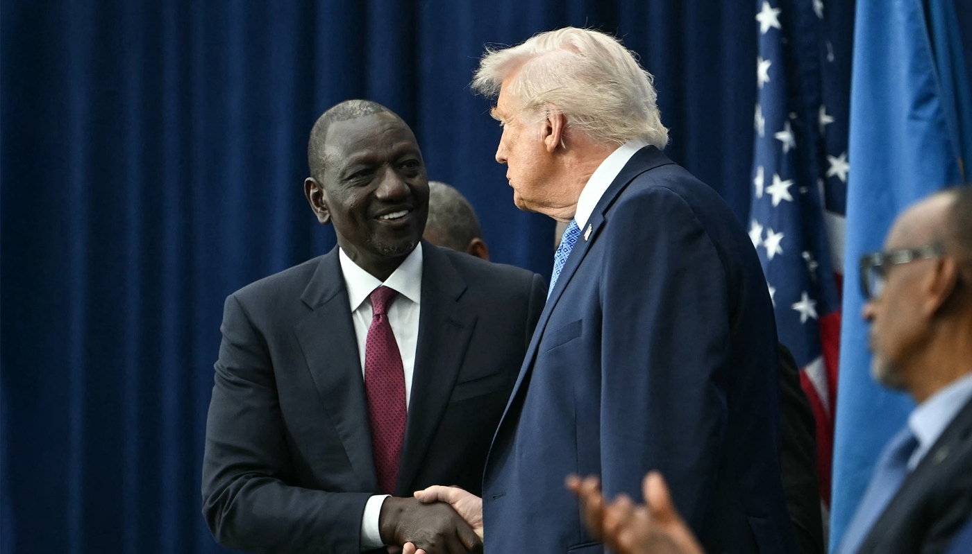 Kenyan President William Ruto and his U.S. counterpart, Donald Trump, in Washington on 4 December 2025.