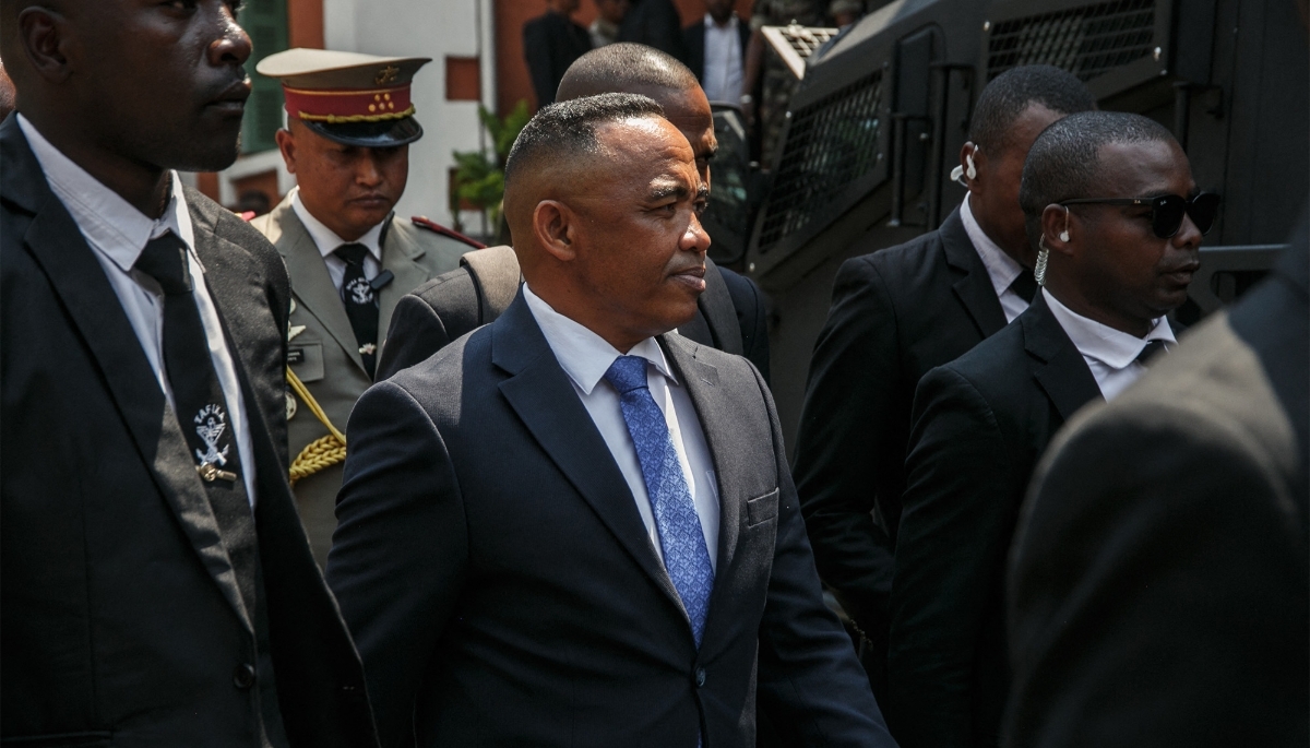 President of Madagascar Michael Randrianirina in Antananarivo on 17 October 2025. 