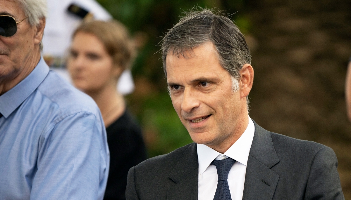 Rodolphe Saadé, head of shipowner CMA CGM, in Algiers, August 2022.