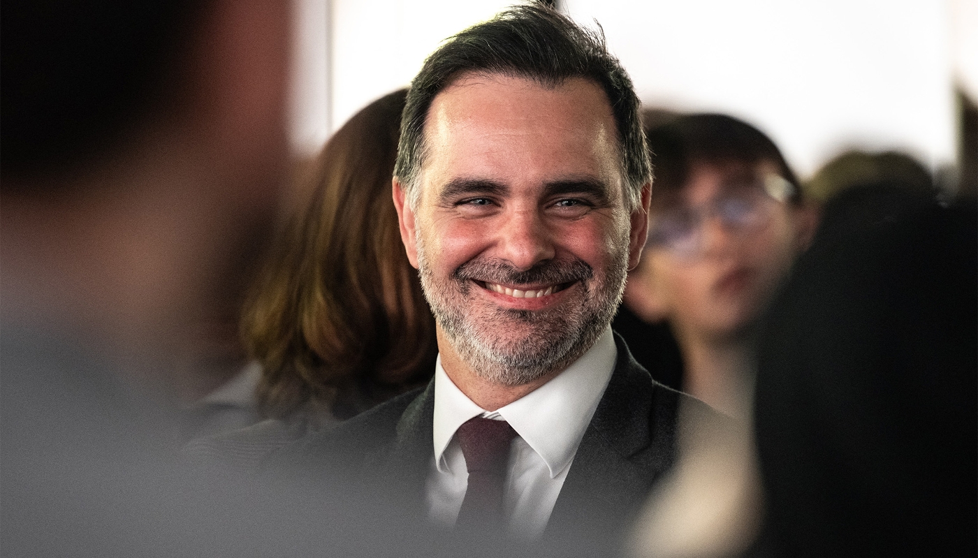 France's Trade Minister Laurent Saint-Martin in Osaka, Japan, on 13 April 2025.