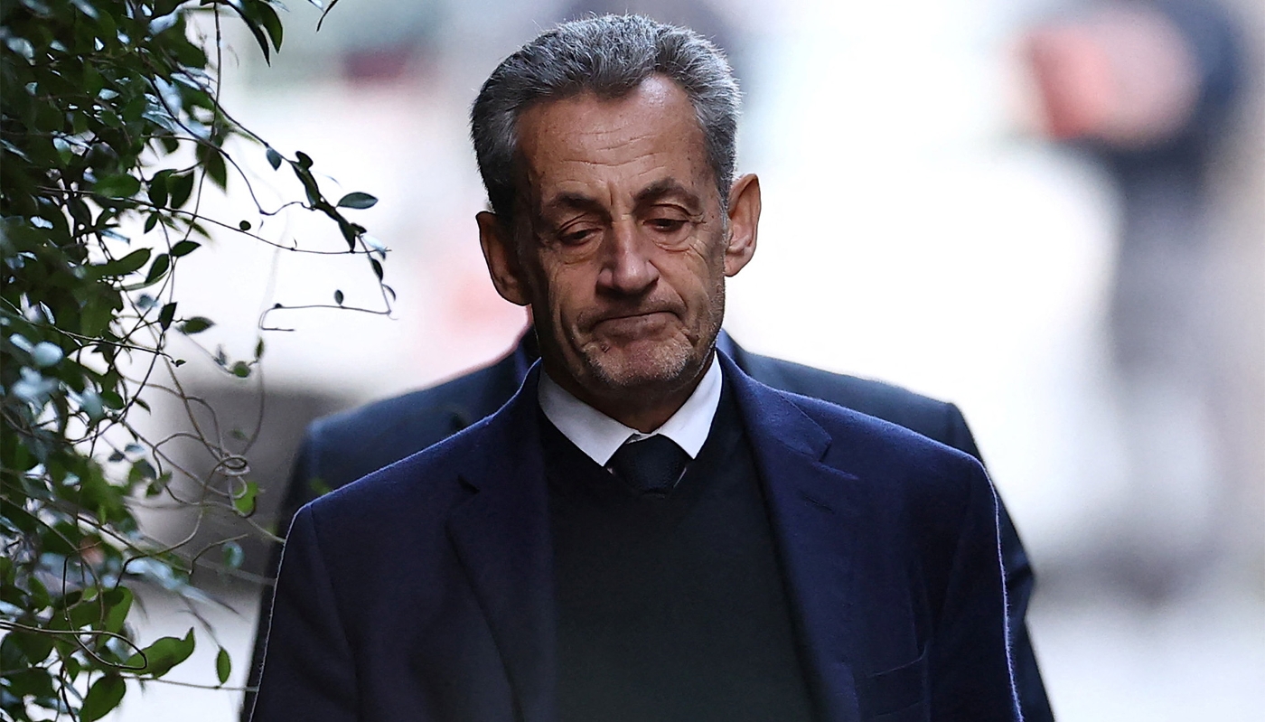 Former French President Nicolas Sarkozy in Paris, 21 October 2025.