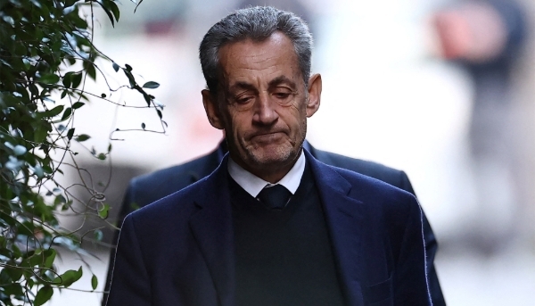 Former French President Nicolas Sarkozy in Paris, 21 October 2025. 