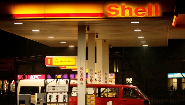 A petrol station in Soweto, South Africa, on 11 March 2009.