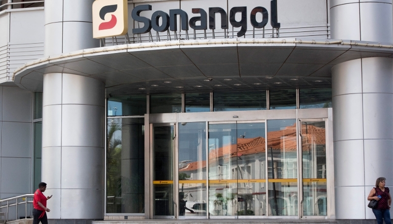 The headquarters of Angolan state oil company Sonangol in Luanda in 2018.