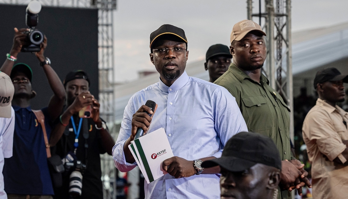 Senegal’s Prime Minister Ousmane Sonko in Dakar, on 8 November 2025. 