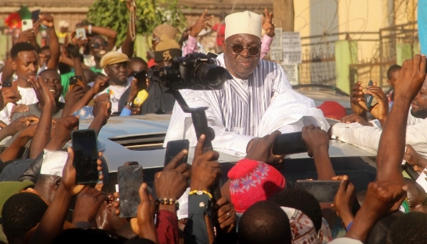 Presidential candidate Issa Tchiroma Bakary in Yaounde, 3 October 2025. 