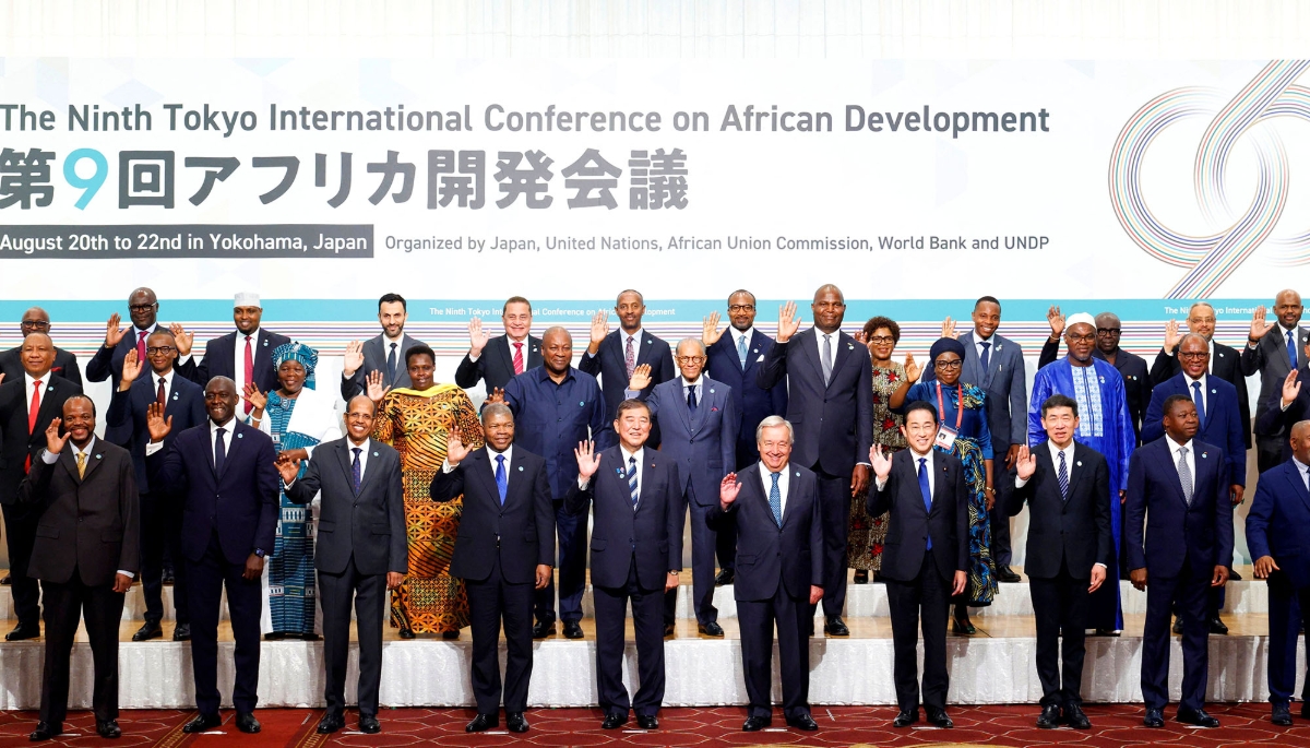 During the opening ceremony for the Ninth Tokyo International Conference on African Development in Yokohama, Japan, on 20 August 2025.