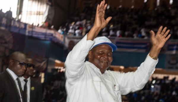 Central African Republic President Faustin-Archange Touadéra in Bangui on 26 July 2025.