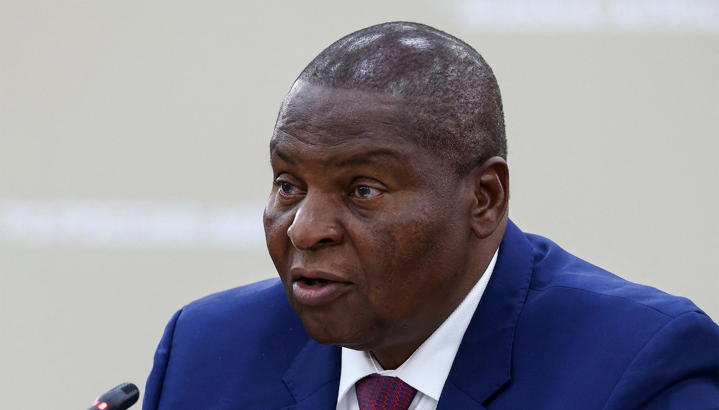 Central African Republic's President Faustin-Archange Touadéra in Saint Petersburg, Russia, in July 2023.